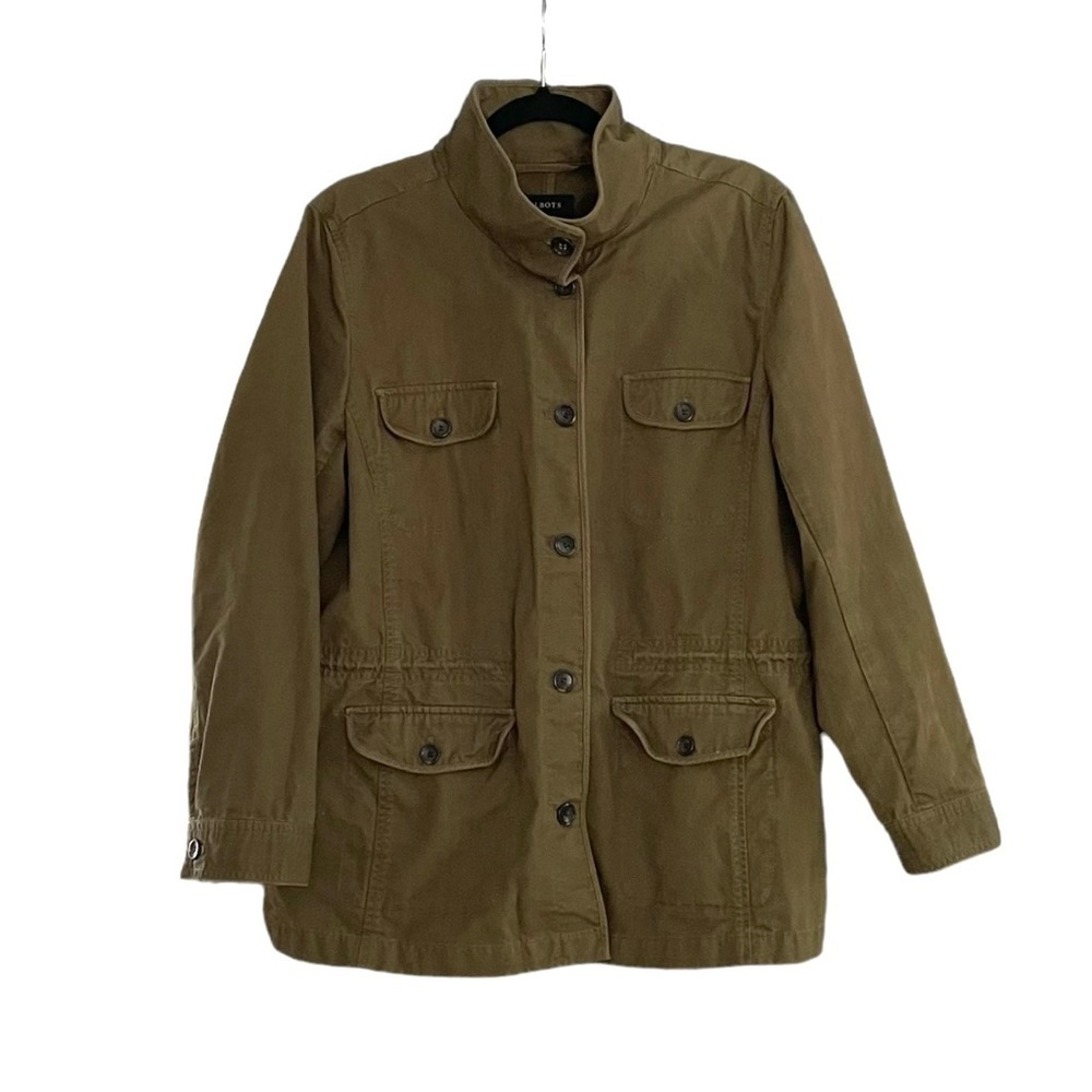Talbots Olive Green Utility Jacket